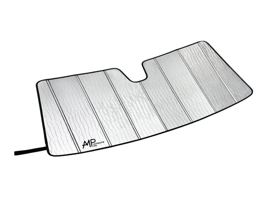 Custom Fit Windshield Foldable Lightweight Sunshade for 2007-2017 Jeep Wrangler SUV (w/Rearview Mirror on Windshield- NO Sensor)- Made in USA