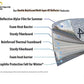Windshield Foldable Sunshade for 2024-2025 Porsche Macan EV (EV Models Only)