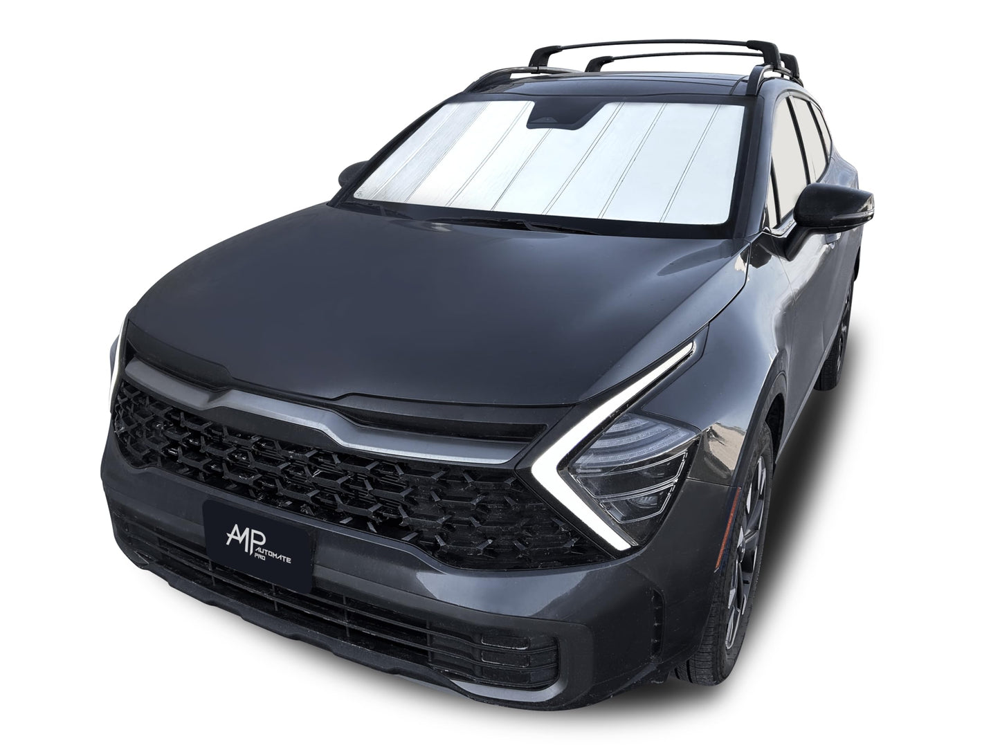 Custom Fit Windshield Foldable Lightweight Sunshade for 2025 Nissan Armada SUV (with Integrated Dashcam)(Made in USA)